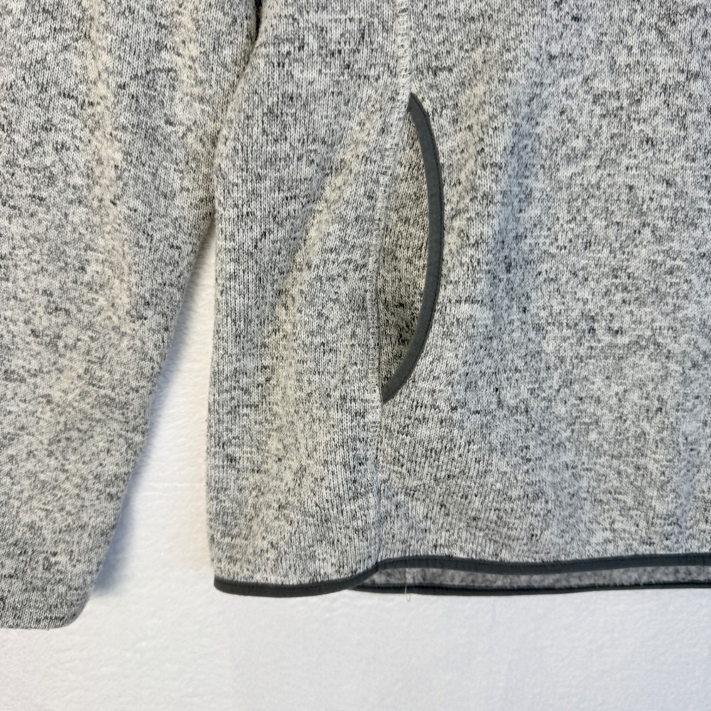 Eddie Bauer‎ Women's V Neck Gray Speckled Fleece Pullover Sweatshirt Size L - Picture 5 of 12